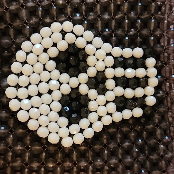 NWT BOUFFANTS & BROKEN HEARTS Kendra Dandy Skull Funky Halloween Beaded Purse - Picture 4 of 16